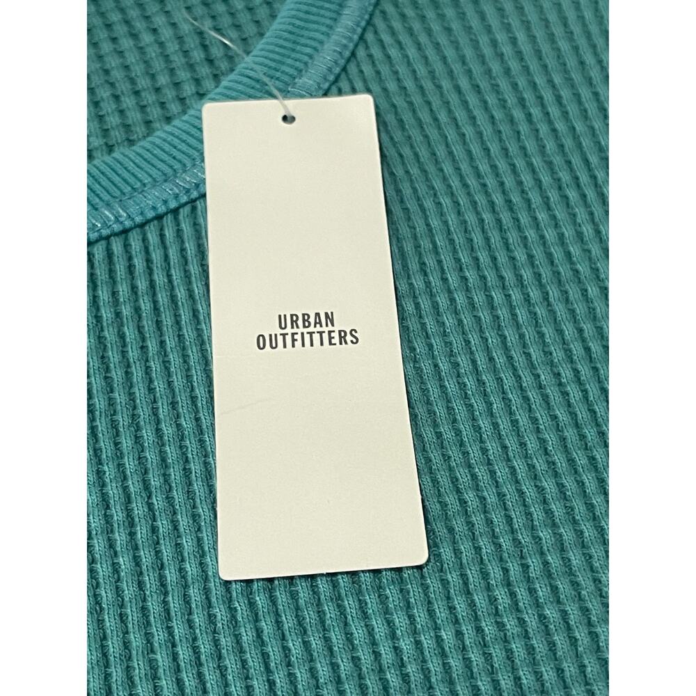 NWT Urban Outfitters Shirt Mens‎ L Blue Waffle Adult Long Sleeve Tee Crew Neck - Picture 5 of 12